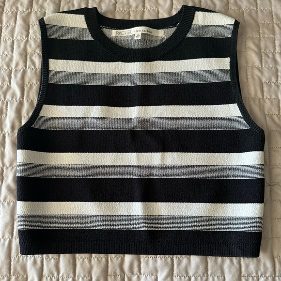 NWOT Rachel Rachel Roy Stripe Knit Pencil Skirt & Crop Top set, size S - Picture 3 of 5